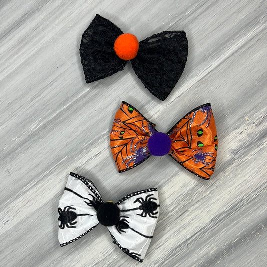 Spooky Spiders - Over the Top - 6 Large Bows