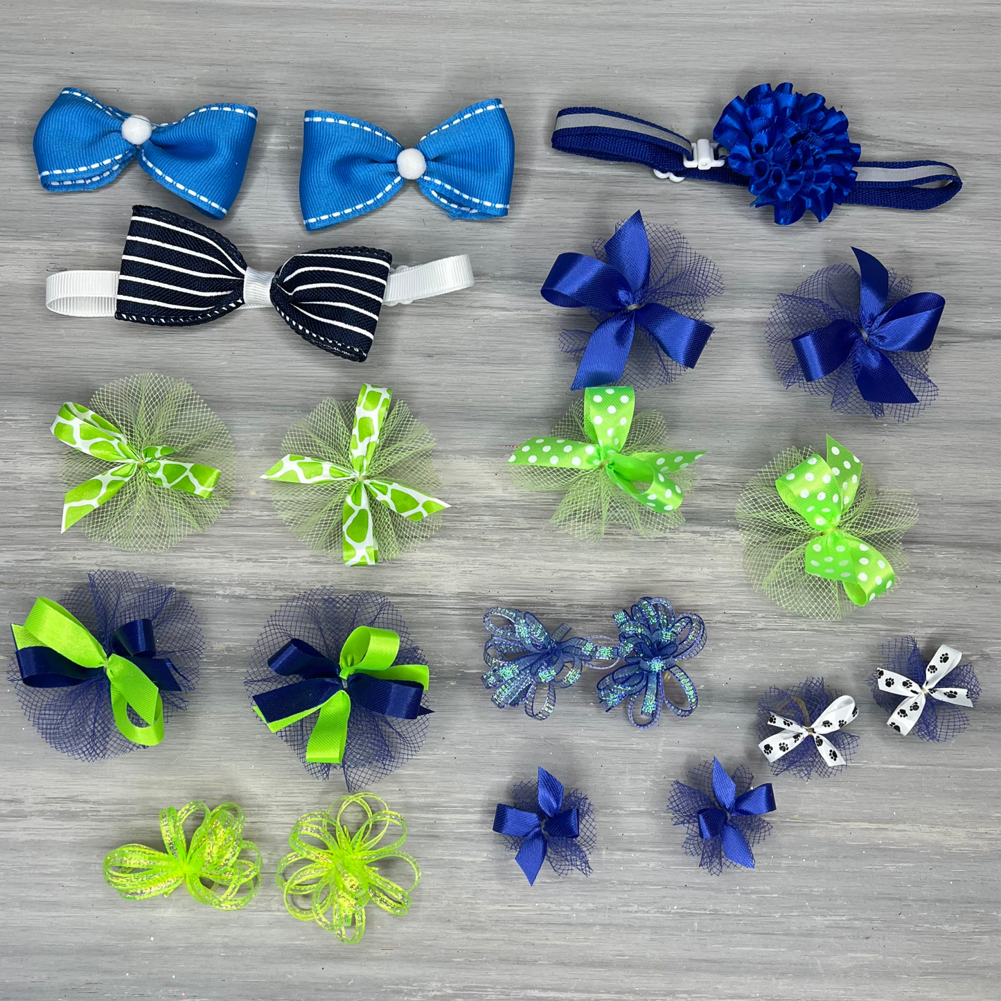 Blue and Green - 20 Piece Assortment