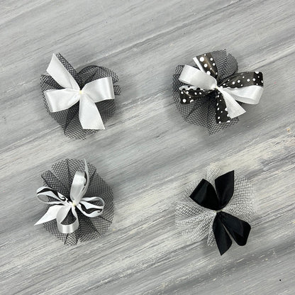 Dapper Black Bow - 24 Bows