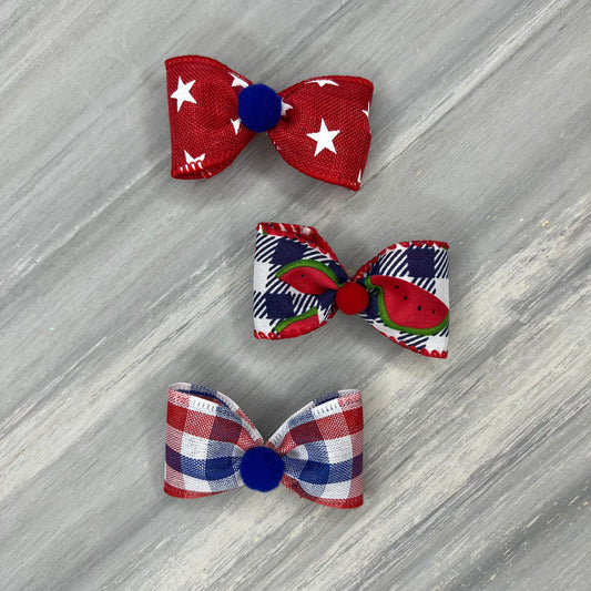 Patriotic Picnic - Classic - 8 Medium Bows