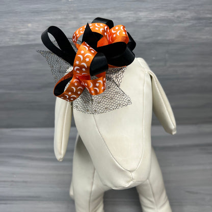 Halloween Collar Bows - 8 Extra Large Bows