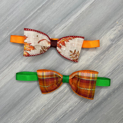 Fall Plaid - 8 Adjustable Bow Tie Neckwear