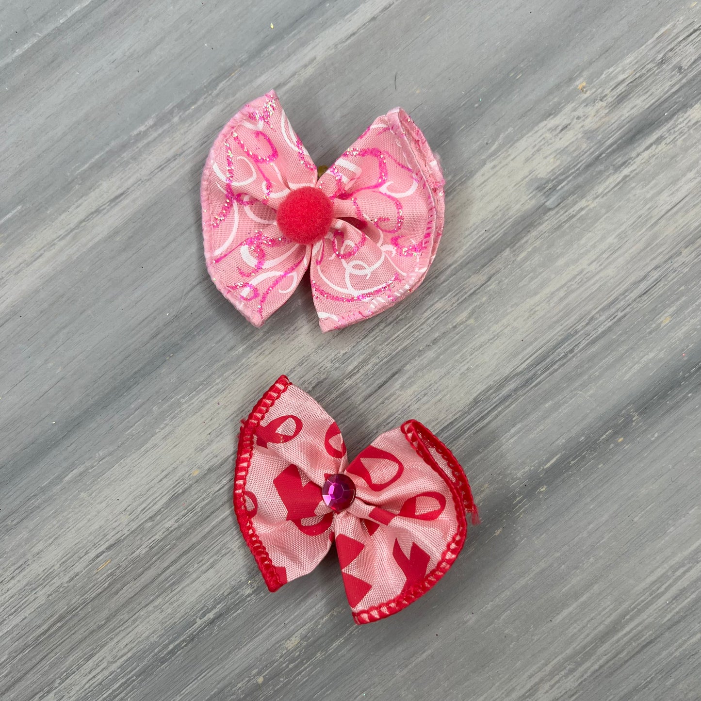 Think Pink - Topsy Turvy  - 8 Medium Bows