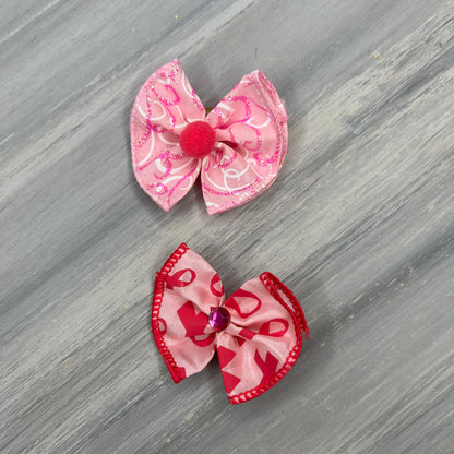 Think Pink - Topsy Turvy  - 8 Medium Bows