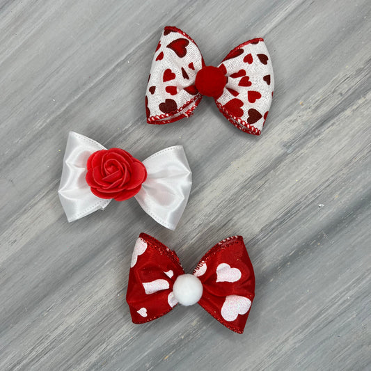 Valentine Hearts - Over The Top - 8 Large Bows