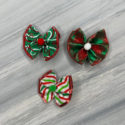 Holly Jolly - Topsy Turvy - 12 Medium Bows