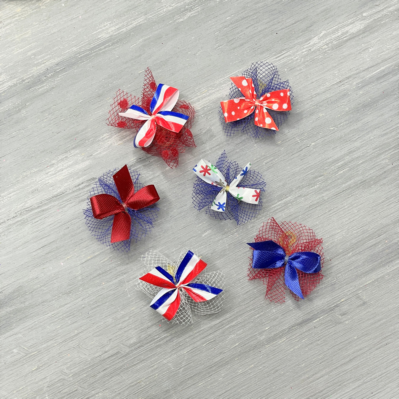 Petite Patriotic Collection - 50 Tiny Bows – Bardel Bows